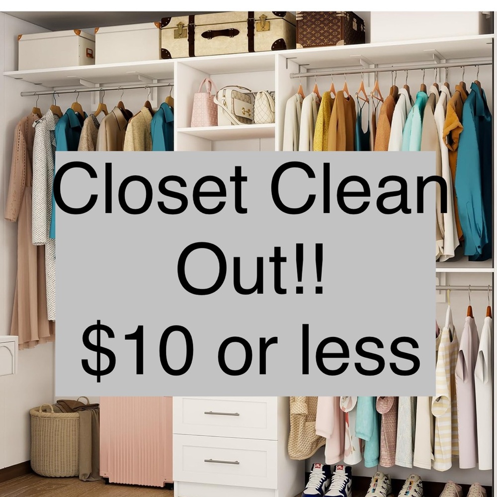 Everything is $10 or less & taking offers. 😊